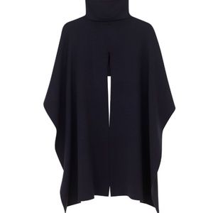 COS Wool Turtleneck Poncho / Black